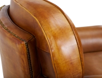 Fauteuil club cuir cognac Fauteuil club cuir cognac