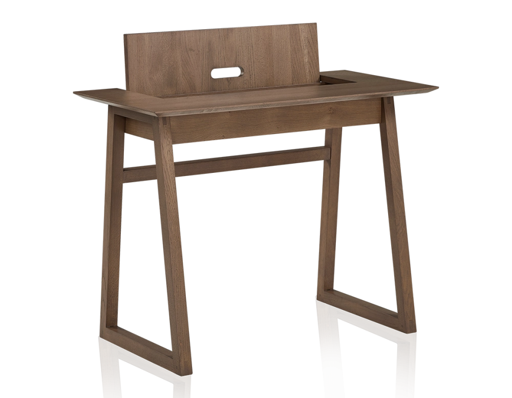 Oak design desk walnut stain l100 cm Oak design desk walnut stain l100 cm