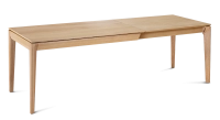 Table extensible en chêne 6 à 10 personnes avec plateau et allonges bois teinte naturelle 140x90 cm Table extensible en chêne 6 à 10 personnes avec plateau et allonges bois teinte naturelle 140x90 cm