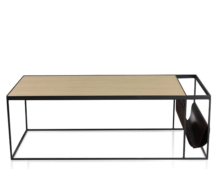 Table basse industrielle chêne naturel Table basse industrielle chêne naturel