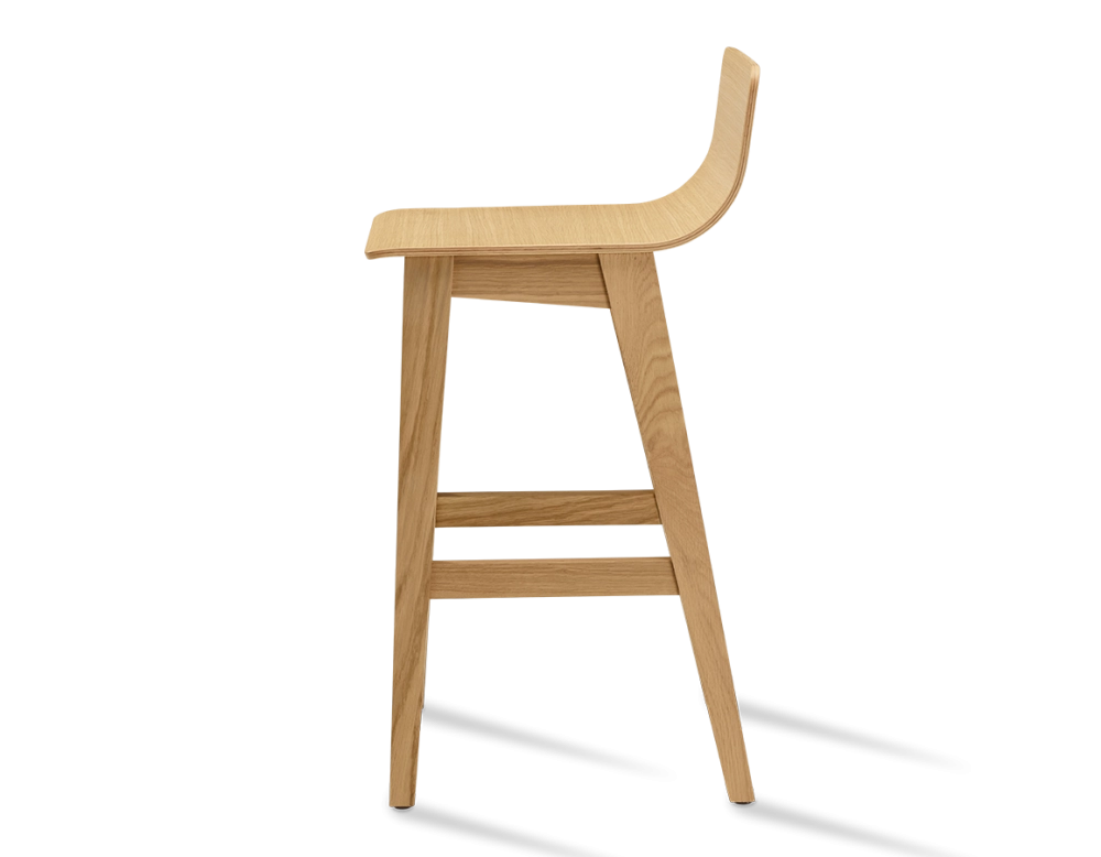 Tabouret de bar en chêne H60 cm bois teinte naturelle Tabouret de bar en chêne H60 cm bois teinte naturelle