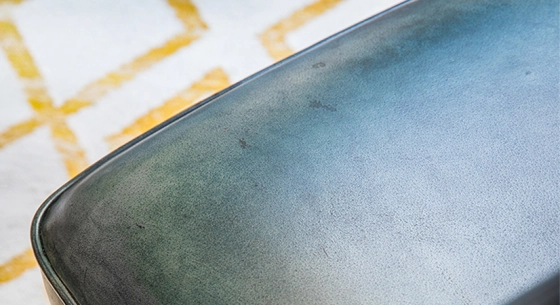 Canapé club cuir 3 places bleu