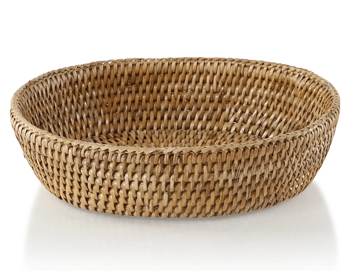 Corbeille a pain ovale en rotin naturel petit modèle Corbeille a pain ovale en rotin naturel petit modèle