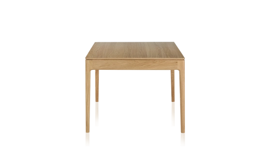 8 person oak dining table natural tint wooden top 180x100 cm