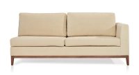 Module droit 2,5 places tissu crème Module droit 2,5 places tissu crème
