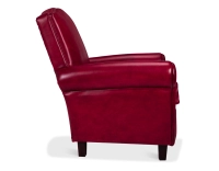 Leather club armchair burgundy Leather club armchair burgundy