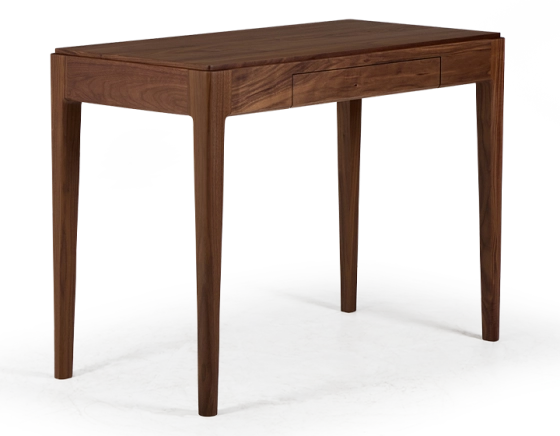 Walnut designer desk natural tint L100 cm