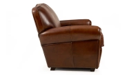 Canapé club cuir 2 places marron vintage Canapé club cuir 2 places marron vintage