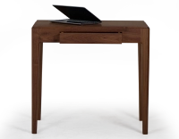 Bureau design en noyer teinte naturelle L80 cm Bureau design en noyer teinte naturelle L80 cm