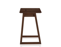 Bureau design en chêne teinte marron foncé l80 cm Bureau design en chêne teinte marron foncé l80 cm