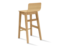 Tabouret de bar en chêne H60 cm bois teinte naturelle Tabouret de bar en chêne H60 cm bois teinte naturelle