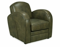 Fauteuil club cuir vert olive