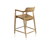 Bar stool H60 cm natural wood stain Bar stool H60 cm natural wood stain