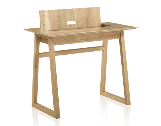 Bureau design en chêne teinte naturelle L100 cm