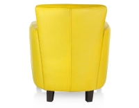 Leather club armchair yellow Leather club armchair yellow