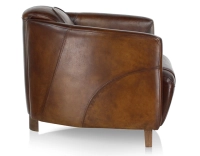 Fauteuil club cuir marron soutenu Fauteuil club cuir marron soutenu