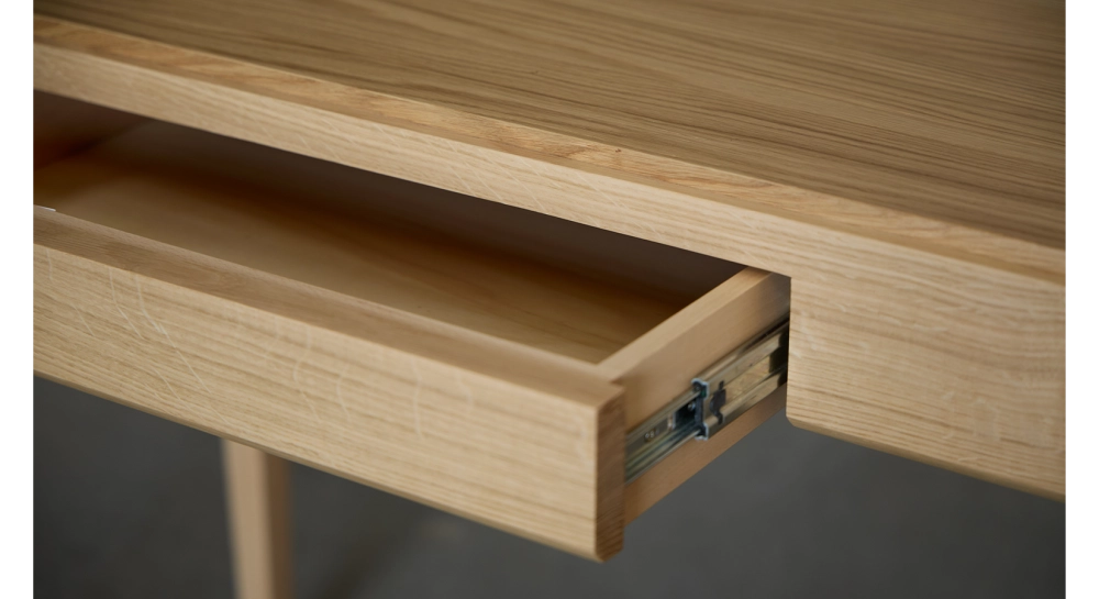 Bureau design en chêne teinte naturelle l100 cm Bureau design en chêne teinte naturelle l100 cm