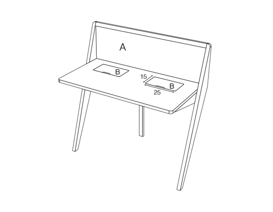SUPER PARENT design desk teinte naturelle