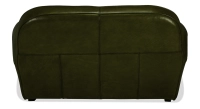 Canapé club cuir 2 places vert olive accoudoirs cloutés Canapé club cuir 2 places vert olive accoudoirs cloutés