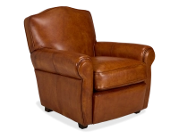 Fauteuil club cuir marron clair Fauteuil club cuir marron clair