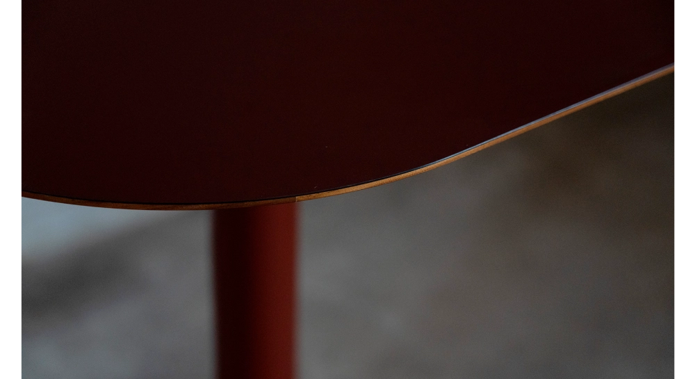 Mesa bistró fundas protectoras de nogal tablero fenix burdeos