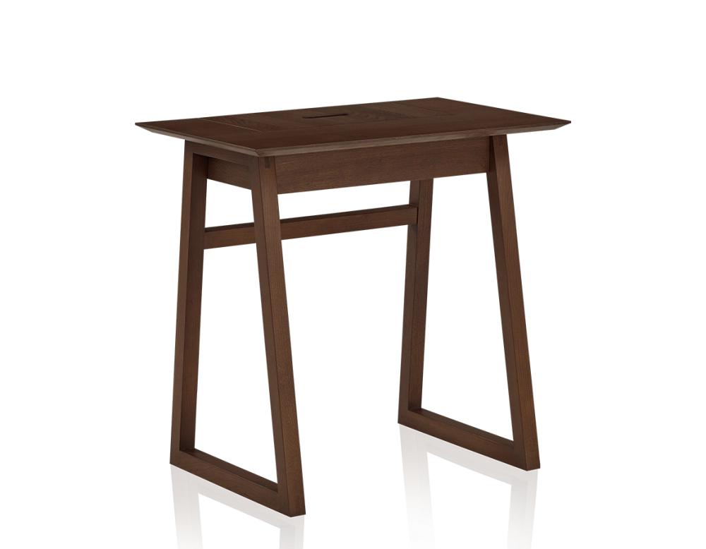 Bureau design en chêne teinte marron foncé l80 cm Bureau design en chêne teinte marron foncé l80 cm