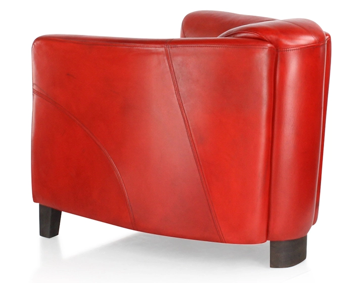 Leather club armchair red Leather club armchair red