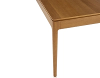 Oak dining table for 6 people cherry tint wooden top 180x90 cm Oak dining table for 6 people cherry tint wooden top 180x90 cm