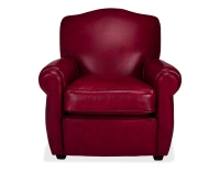 Fauteuil club cuir rouge carmin Fauteuil club cuir rouge carmin