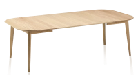 Table extensible en chêne 6 à 12 personnes avec plateau et allonges bois teinte naturelle 140x100 cm Table extensible en chêne 6 à 12 personnes avec plateau et allonges bois teinte naturelle 140x100 cm