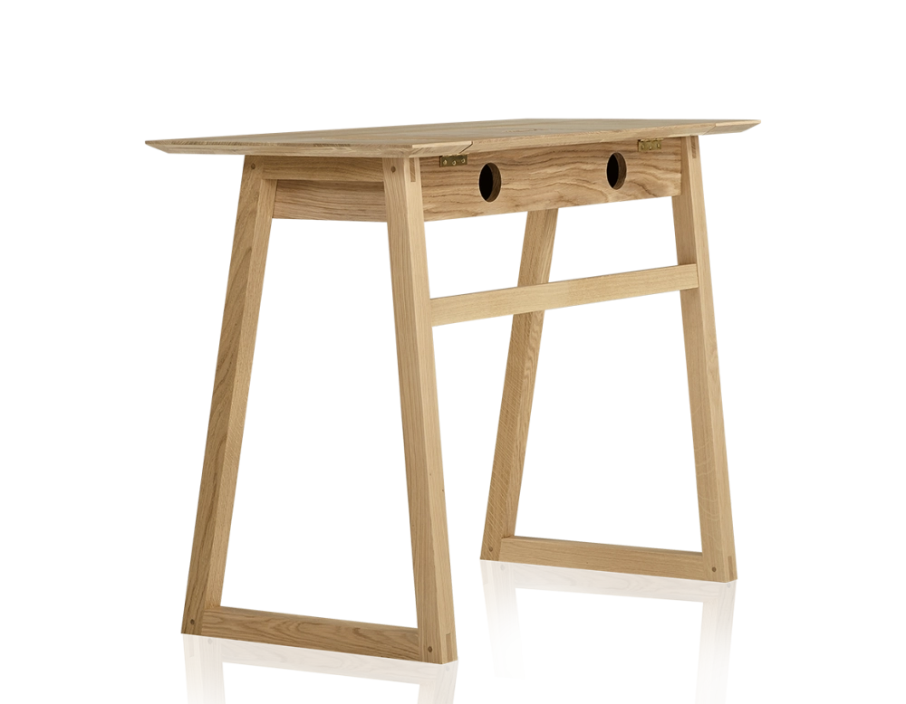 Bureau design en chêne teinte naturelle l150 cm Bureau design en chêne teinte naturelle l150 cm