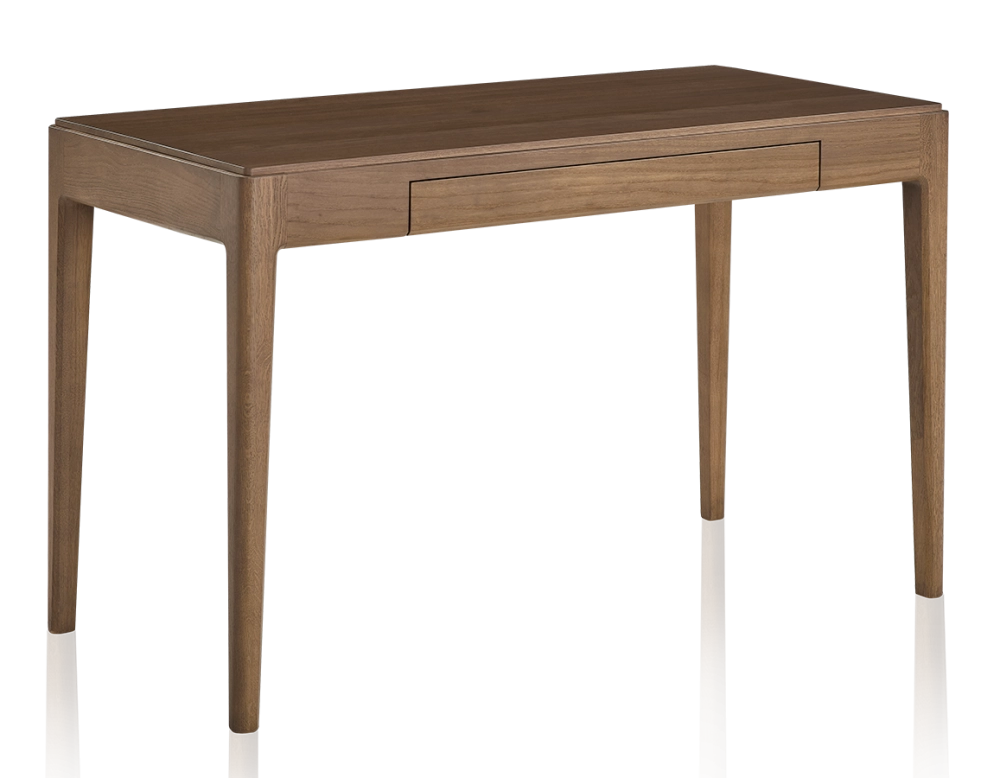 Bureau design en chêne teinte noyer L120 cm Bureau design en chêne teinte noyer L120 cm