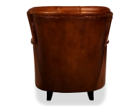 Chesterfield leather armchair brown vintage medium back Chesterfield leather armchair brown vintage medium back