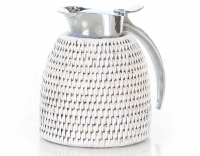 Thermos en rotin blanc 0.3 litre Thermos en rotin blanc 0.3 litre