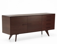 Buffet 3 portes en chêne bois teinte foncé Buffet 3 portes en chêne bois teinte foncé