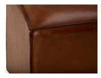 Pouf cuir marron clair Pouf cuir marron clair