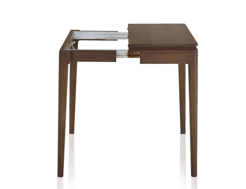 Console pliante en chêne teinte marron foncé 100x40 cm Console pliante en chêne teinte marron foncé 100x40 cm