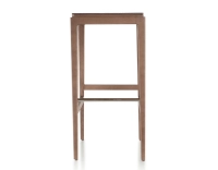 Tabouret de bar design H80 cm bois teinte noyer assise bois Tabouret de bar design H80 cm bois teinte noyer assise bois