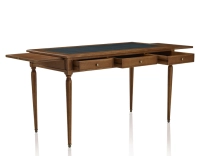 Bureau ancien style Louis XVI plateau cuir vert L130 cm Bureau ancien style Louis XVI plateau cuir vert L130 cm