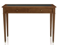 Bureau ancien style directoire plateau cuir vert L110 cm Bureau ancien style directoire plateau cuir vert L110 cm