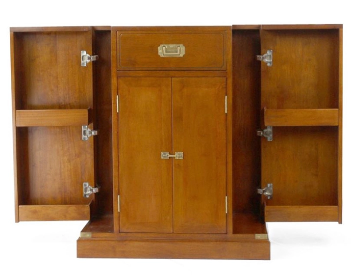 Meuble de bar marine bois teinte merisier Meuble de bar marine bois teinte merisier