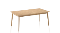 Table extensible en chêne 8 à 12 personnes avec plateau et allonges bois teinte naturelle 180x100 cm Table extensible en chêne 8 à 12 personnes avec plateau et allonges bois teinte naturelle 180x100 cm
