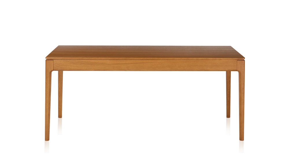 Table salle à manger 6 personnes en chêne teinte merisier plateau bois 140x90 cm Table salle à manger 6 personnes en chêne teinte merisier plateau bois 140x90 cm