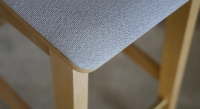 Oak bar stool H80 cm wood stain X seat fabric Y
