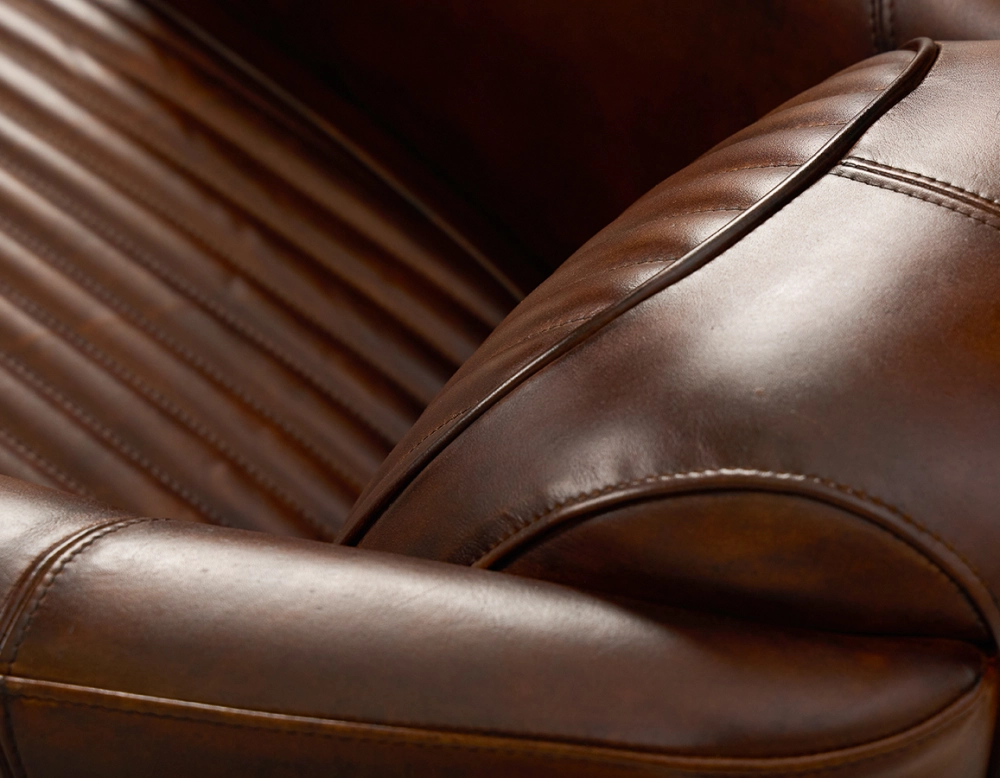 Leather club armchair vintage brown Leather club armchair vintage brown