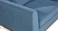 Canapé design 2,5 places tissu bleu jean Canapé design 2,5 places tissu bleu jean