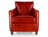 Leather club armchair red Leather club armchair red