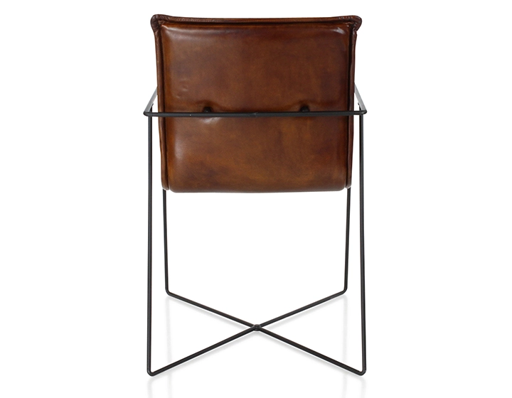 Fauteuil de bureau cuir marron vintage Fauteuil de bureau cuir marron vintage