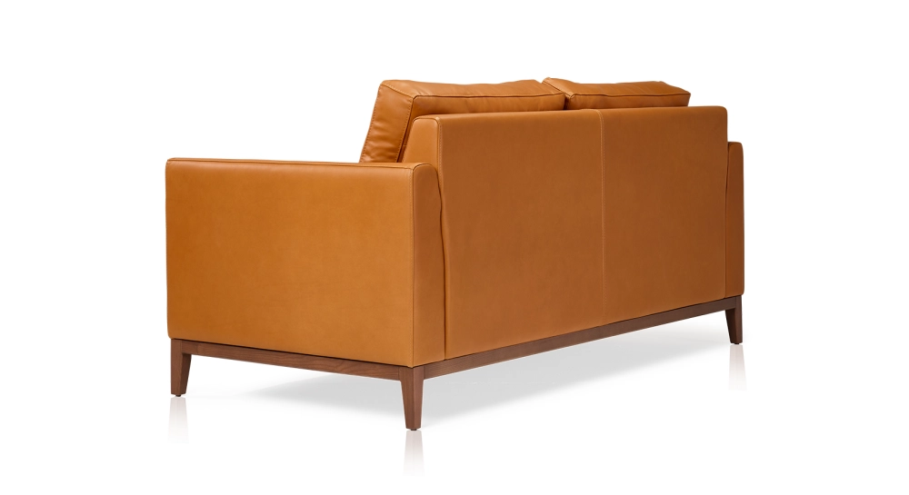 Canapé design 2,5 places cuir caramel Canapé design 2,5 places cuir caramel
