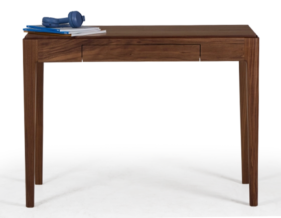 Walnut designer desk natural tint L100 cm